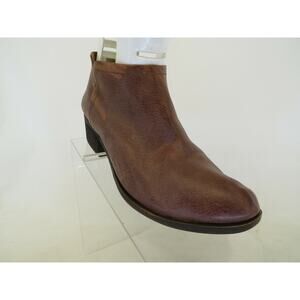 Lucky Brand Womens Brown Leather Zip Ankle Fashion Boots Booties Size 7 M
